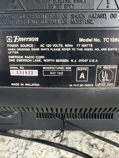 Emerson Tc1375a Image