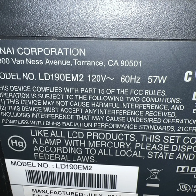Emerson LD190EM2 Image
