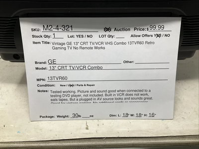 GE 13TVR60 Image