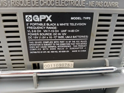 GPX TVP3 Image