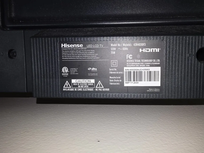 Hisense 43h4030f1 Image