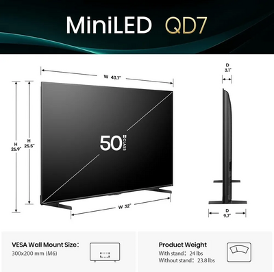 Hisense 50QD7QF Image
