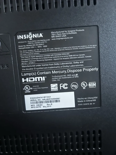Insignia Ns-32l550a11 Image
