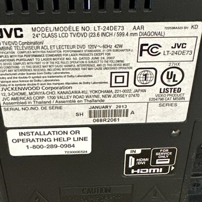 JVC LT-24DE73 Image