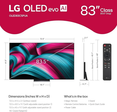 LG Oled83c5pua Image