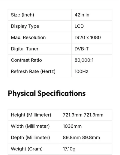 LG 42LD550 Image