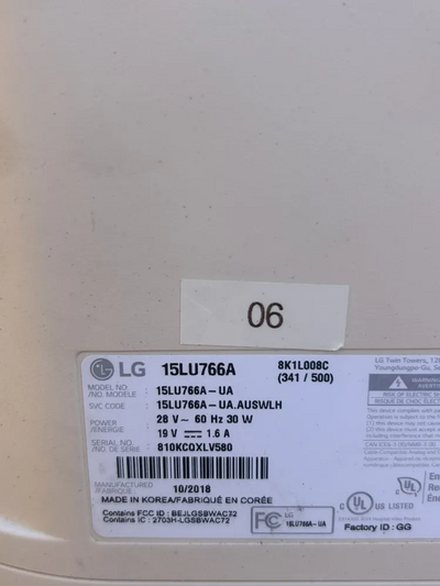 LG 15LT766A0UA Image