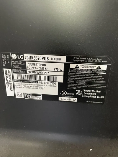 LG 70uq7590pub Image