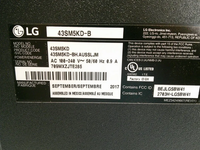 LG 43sm5d-b Image
