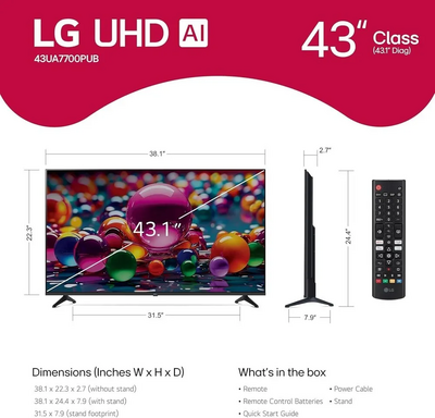 LG 43ua7700pub Image