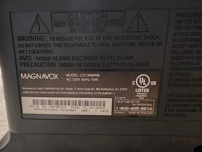 Magnavox CD130MW8 Image