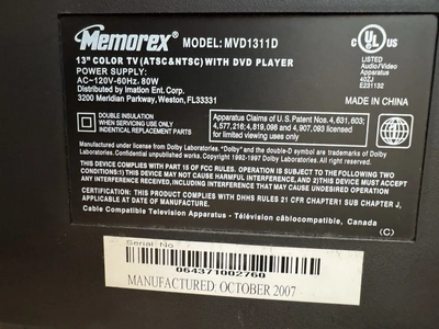 Memorex MVD1311D Image