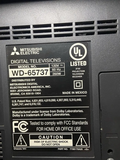 Mitsubishi Wd-65737 Image