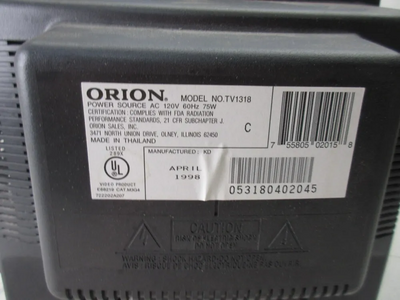 Orion TV1318 Image