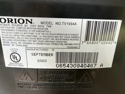 Orion Tv1934a Image