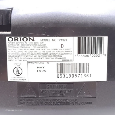 Orion Tv1329 Image