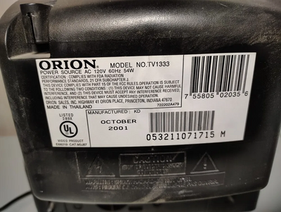Orion Tv1333 Image