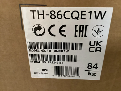 Panasonic 86CQE1W Image