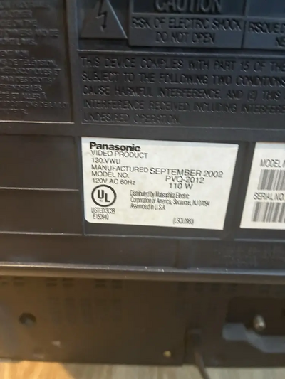 Panasonic PV-M1347 Image