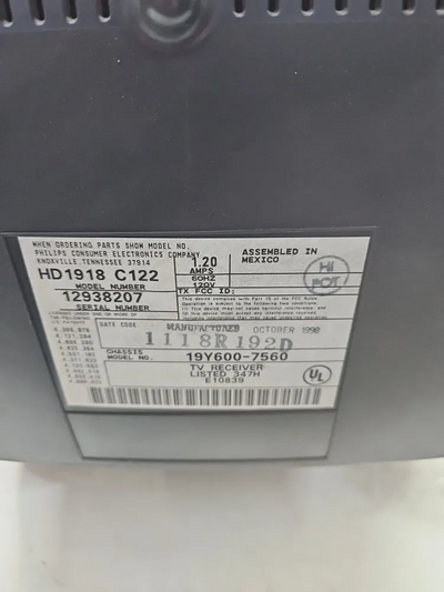 Philips Magnavox Pr 1312 c121 Image
