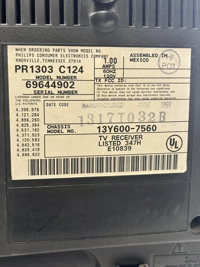 Philips PR1303 C124 Image