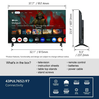 Philips 43pul7652/f7 Image