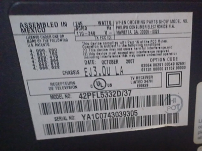 Philips 42pfl7332 Image