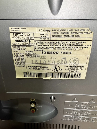 Philips 13PT30L121 Image