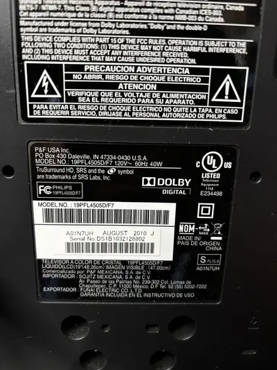 Philips 19PFL3504D/F7 Image