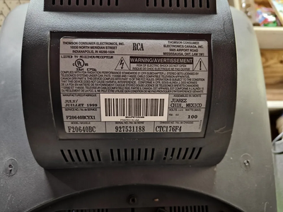 RCA ColorTrak F20640BC Image