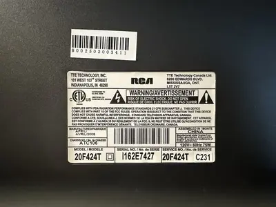RCA 20f424t Image