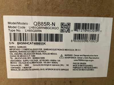 Samsung Qb85r-b Image
