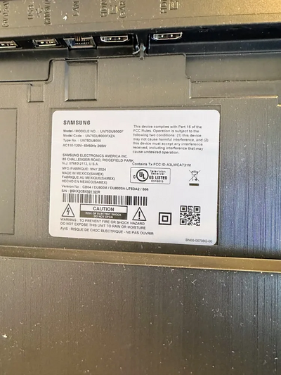 Samsung UN75DU8000 Image