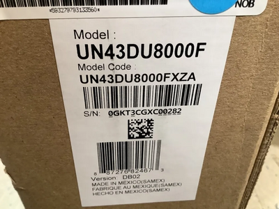 Samsung UN43DU8000 Image