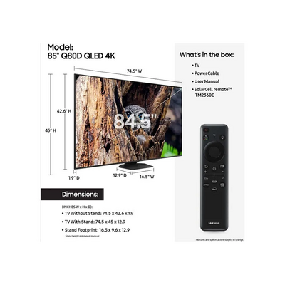 Samsung QN85Q80DAFXZA Image