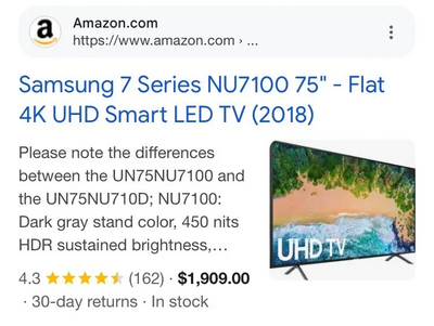 Samsung NU7100 Image