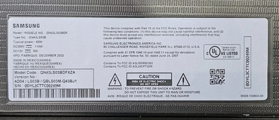 Samsung Qn43lso3bdfxza Image