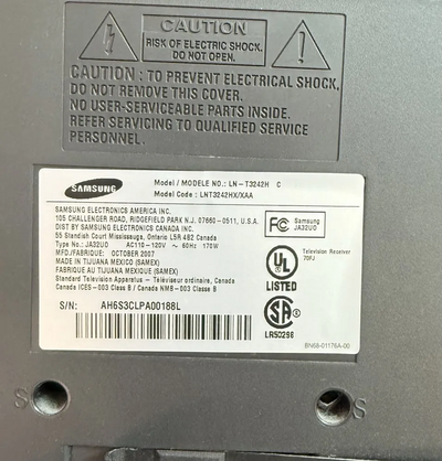 Samsung Ln-t3242h Image