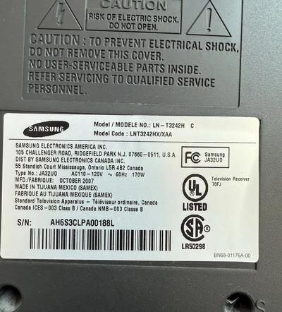 Samsung Ln-t3242h Image