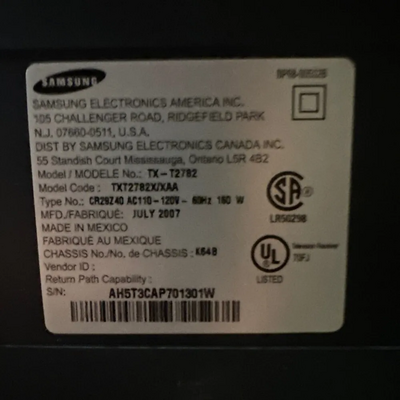 Samsung TX-T2782 Slim Fit Image