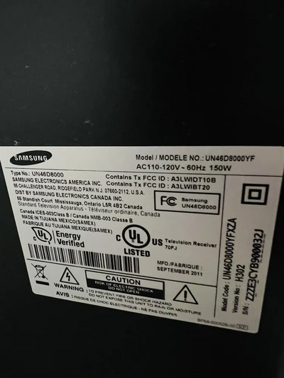 Samsung UN46D8000YF Image