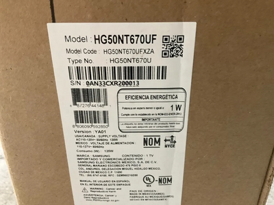 Samsung Hg50nt670uf Image