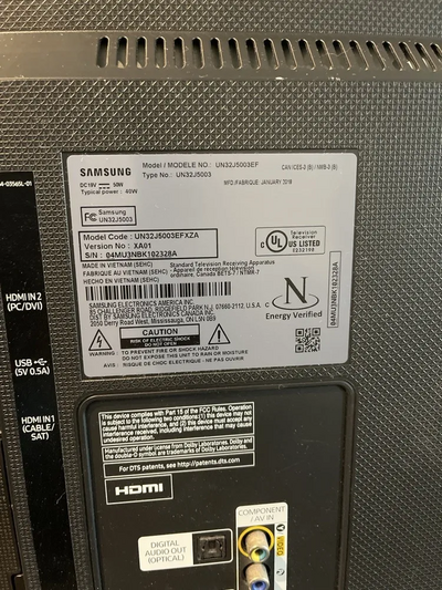 Samsung Un32j5003efxza Image