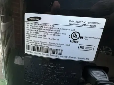 Samsung LN19B650T6D Image