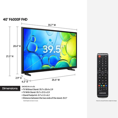 Samsung UN40F6000FFXZA Image