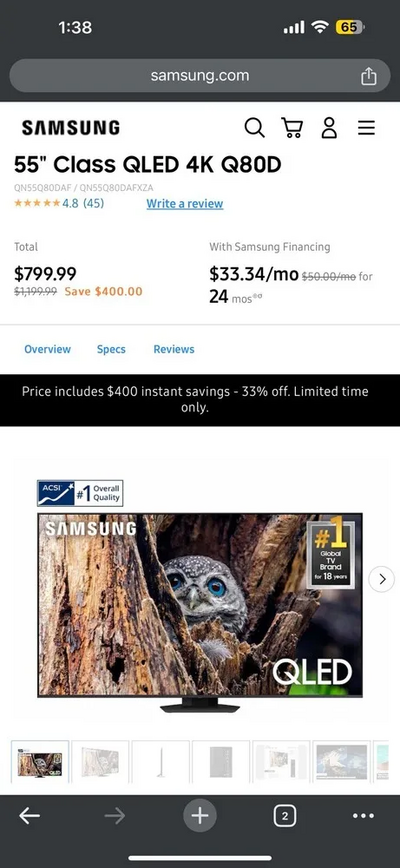Samsung Q80a Image