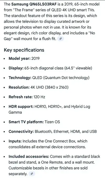 Samsung The frame ls03b Image