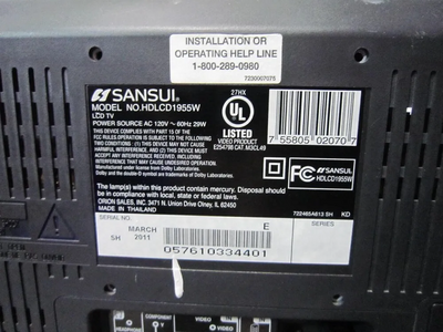Sansui HDLCD1955W Image