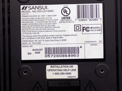 Sansui HDLCD185W Image