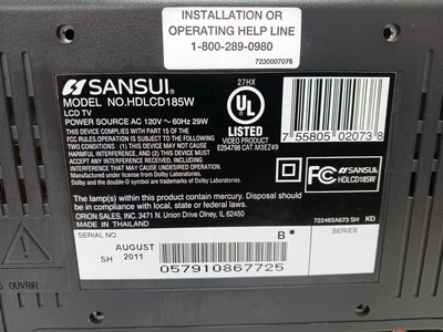 Sansui HDLCD185W Image